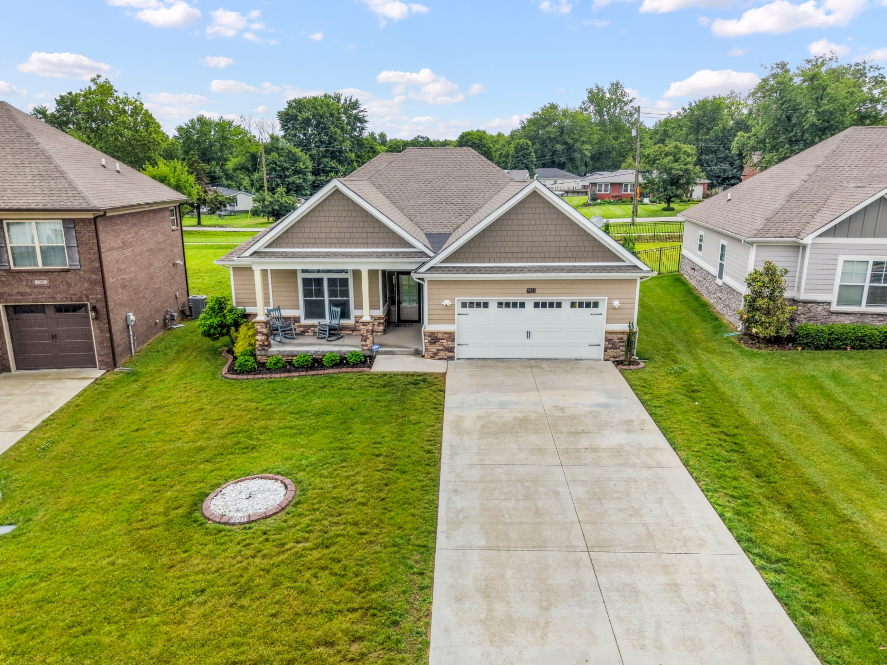 7911 Cultivator Ct exterior at twilight
